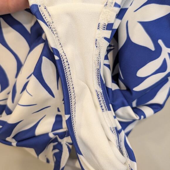 Kate Spade Women One-piece Long Sleeve Rash Guard Blue Berry Swimwear - Size S - Picture 6 of 8